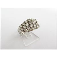 Anillo Damiata Gioielli Mujer in Oro blanco Zircone 196/102/2-D199 - 196/102/2-D199